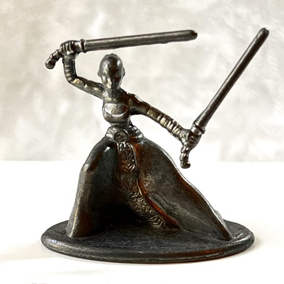 Star Wars LFL Pewter Figure Game Pieces Clone Wars 2008 LOT of 5 - Picture 2 of 7